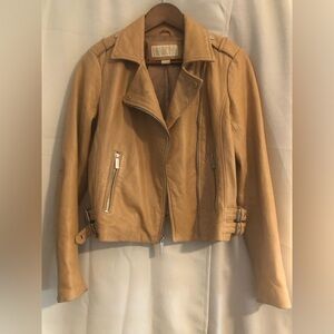 Michael Kors Tan Leather Women's Jacket